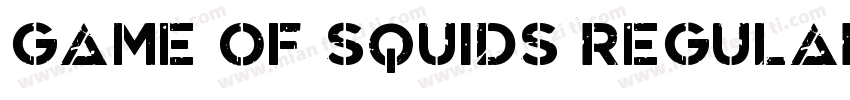 Game Of Squids Regular字体转换